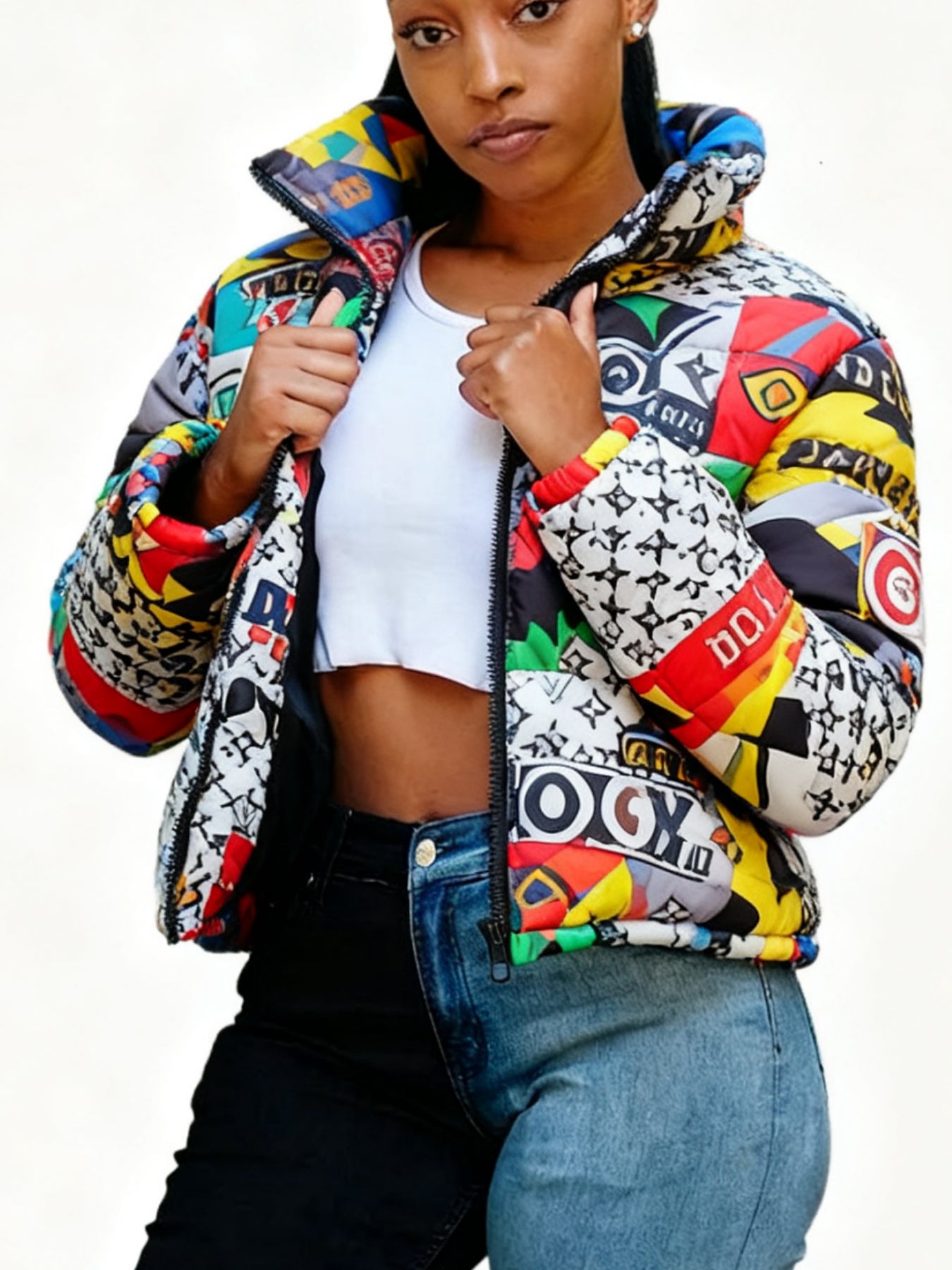 Women's Jackets, Cute Short Warm Coats, Fashionable Casual Cardigan Coats, Colorful Parkas
