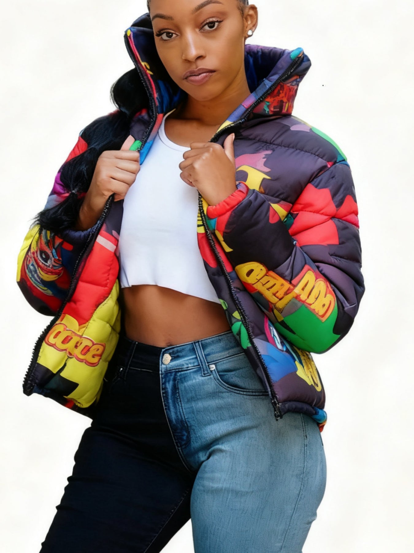 Women's Jackets, Cute Short Warm Coats, Fashionable Casual Cardigan Coats, Colorful Parkas